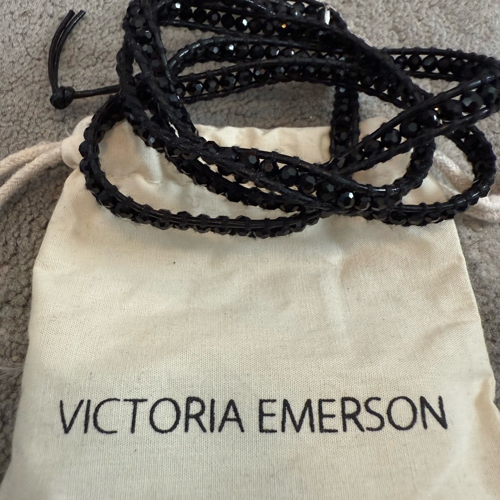 Victoria Emerson Midnight Black Wrap Bracelet